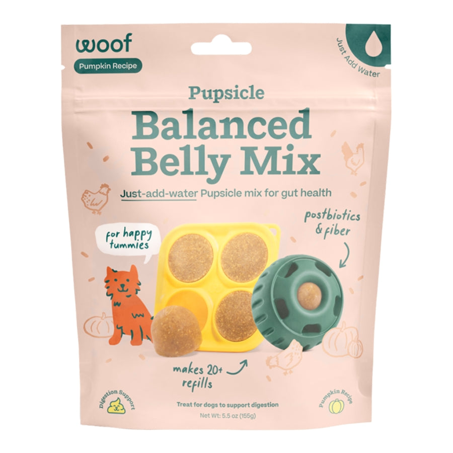 Woof Dog Treat Pupsicle Treat Mix Balanced Belly 5.5 oz