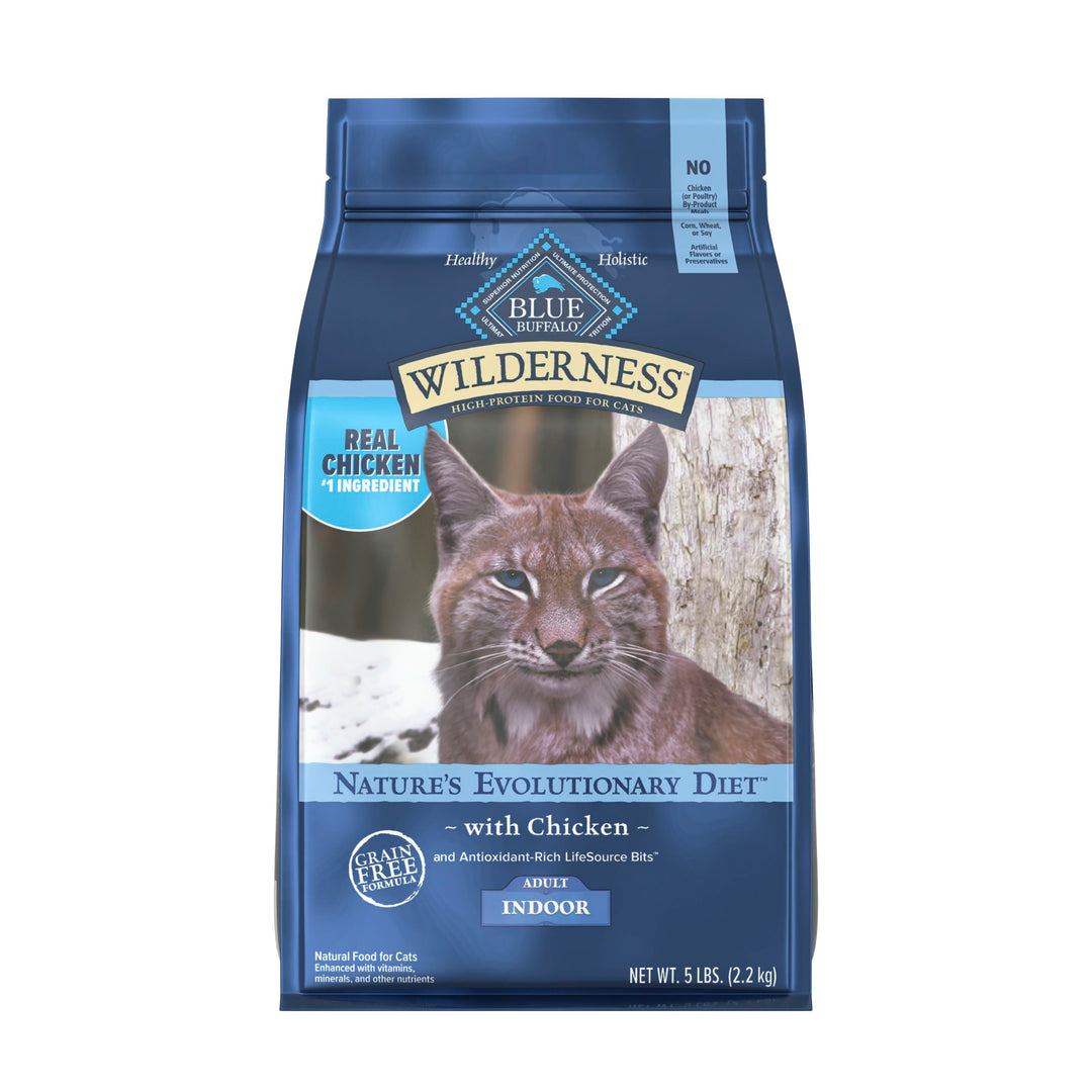 Blue Buffalo Wilderness Grain Free Chicken Cat Food 5 lb Bag