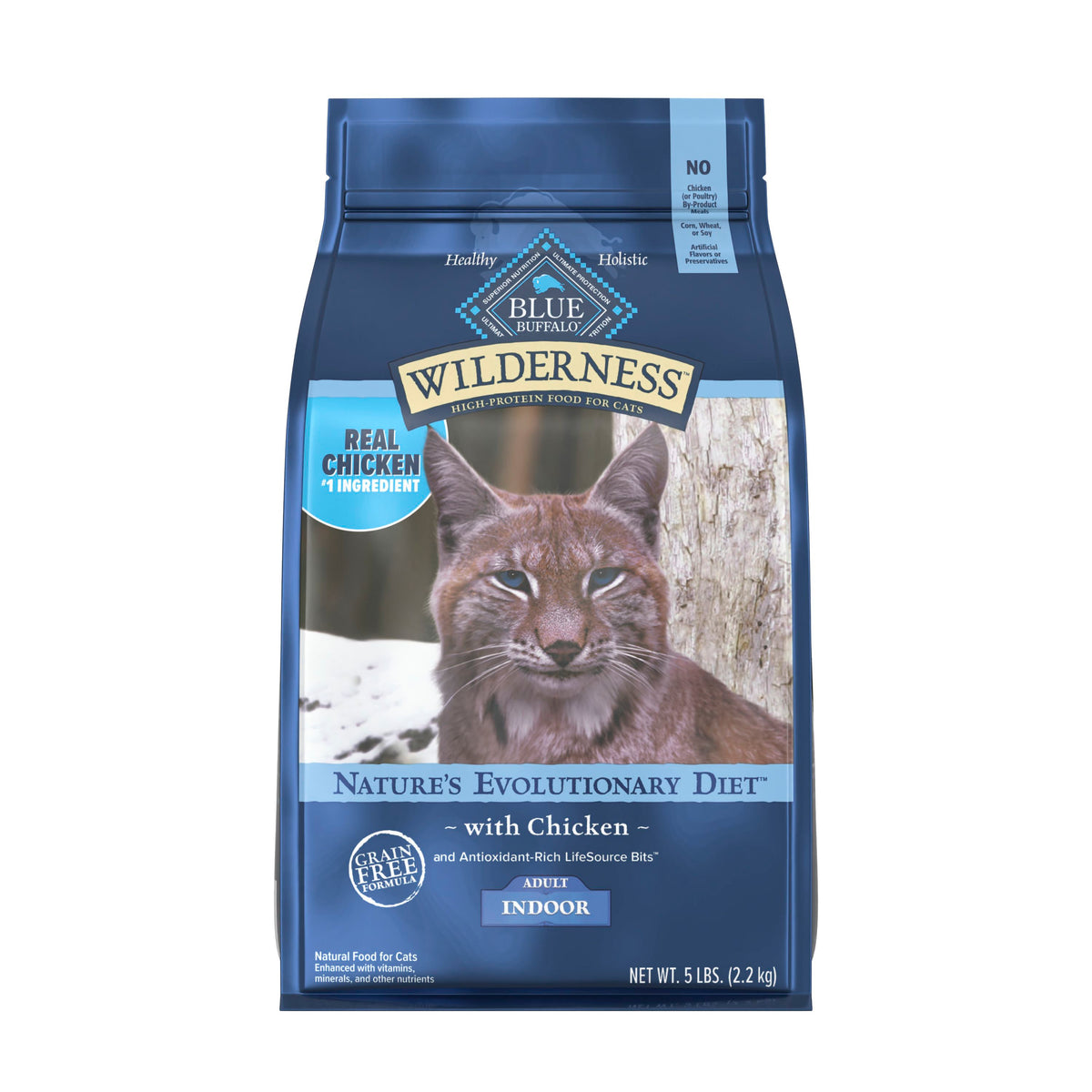 Blue Buffalo Wilderness Grain Free Chicken Cat Food 5 lb Bag
