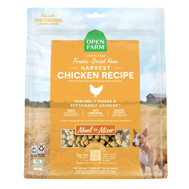Open Farm Dog FD Raw Chicken Harvest 22 oz
