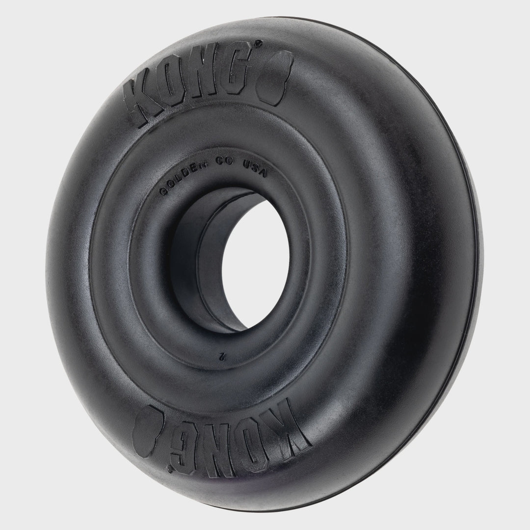 Kong Extreme Donut Dog Toy Black Large Extra Large