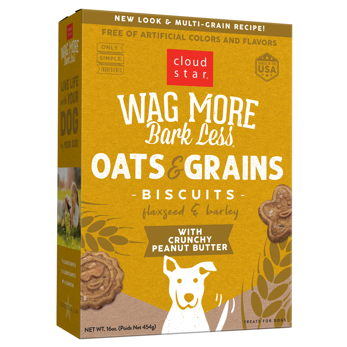 Cloud Star Wag More Bark Less Crunchy Peanut Butter Dog Treats