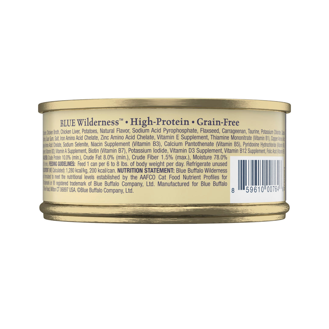 Blue Buffalo Wilderness Chicken Recipe Wet Cat Food 5.5 oz