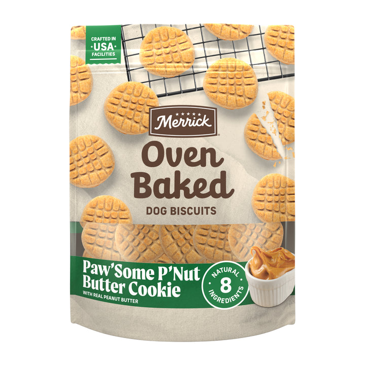 Merrick Oven Baked Pawsome Peanut Butter Dog Treat 11 oz