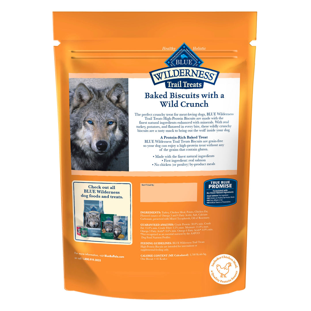 Blue Buffalo Wilderness Trail Treats Grain Free Turkey Dog 10 Oz