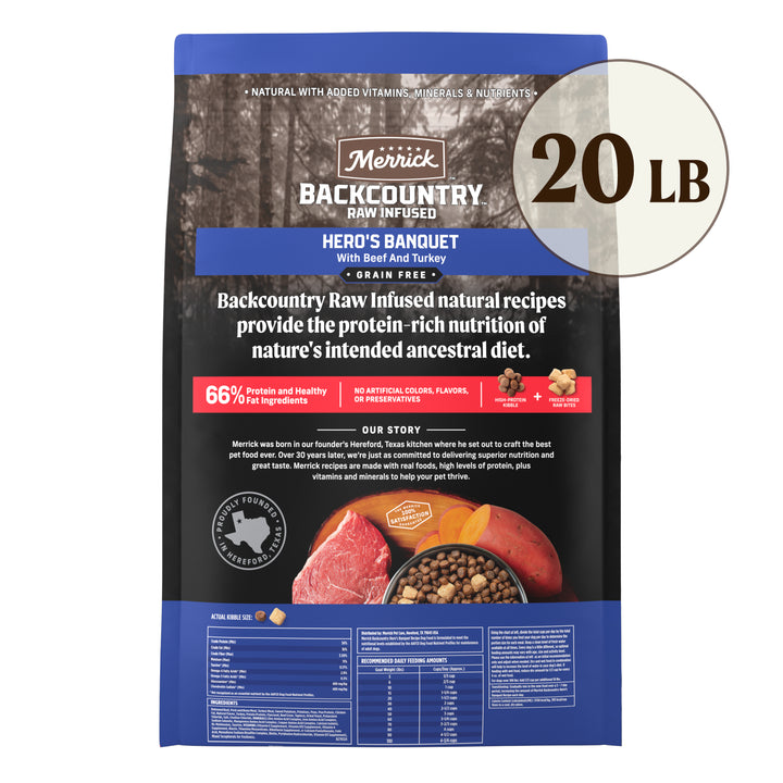 Merrick Backcountry Heros Banquet 20lb back