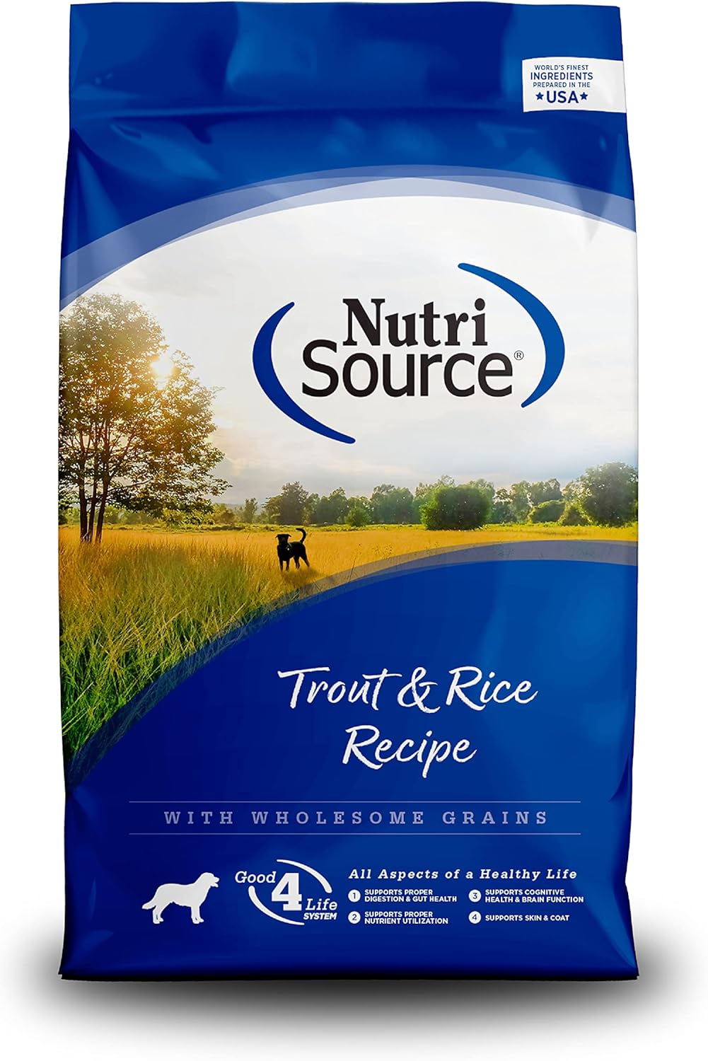 Nutrisource Trout Brown Rice Dog 26 lb