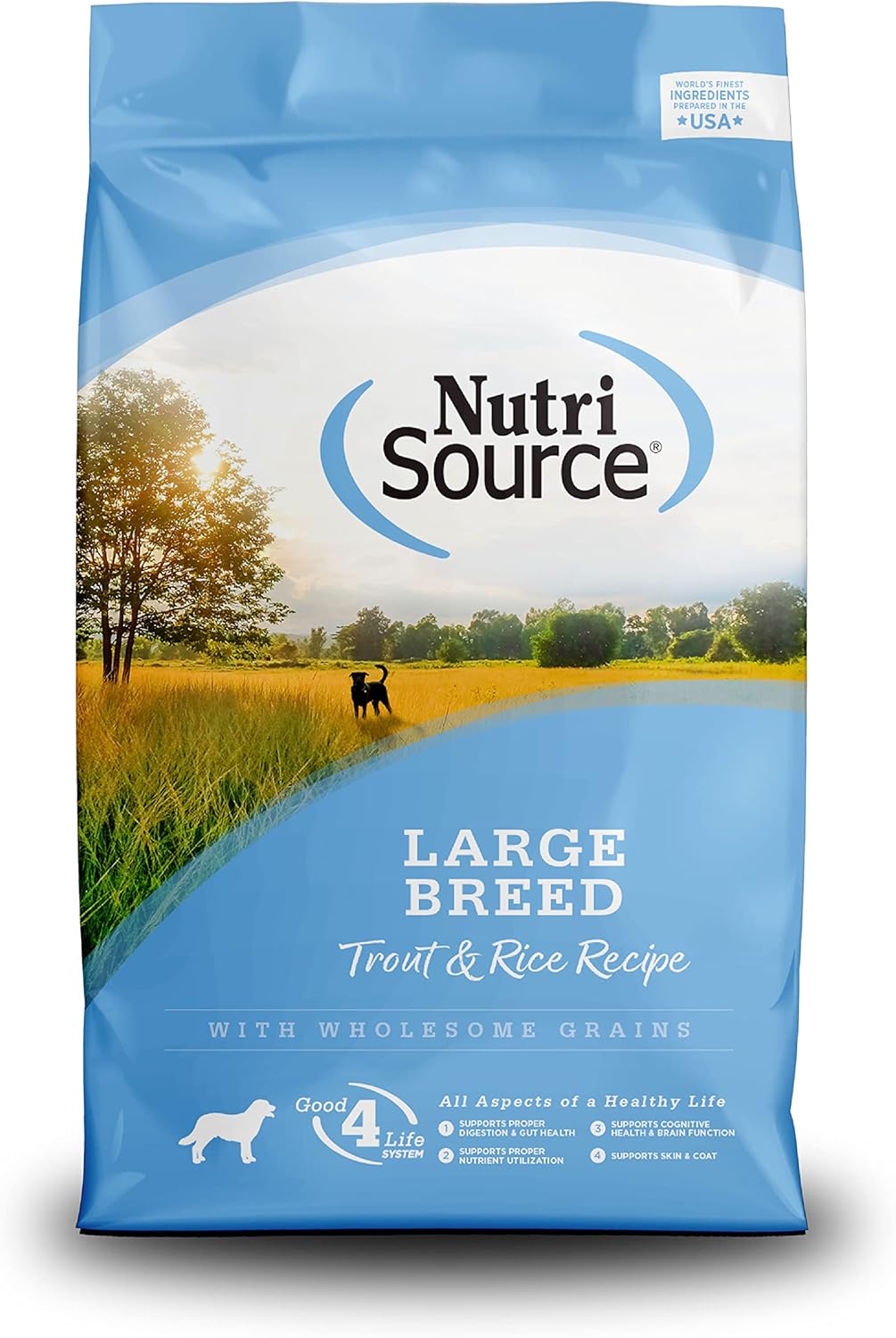 Nutrisource Trout Brown Rice Large Breed Dog 26 lb