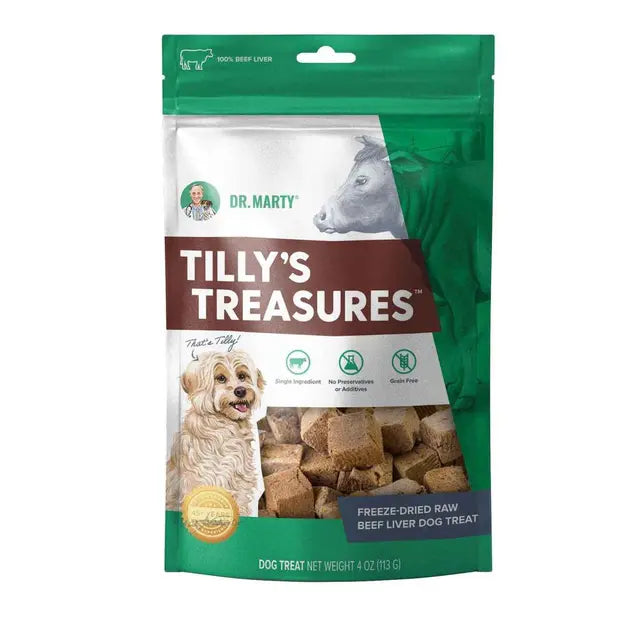 Dr Marty Reward Beef Liver Dog Treat 4 oz