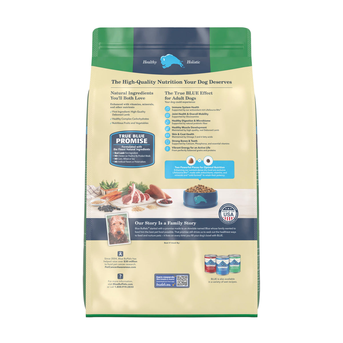 Blue Buffalo Lamb and Rice Adult 15LB