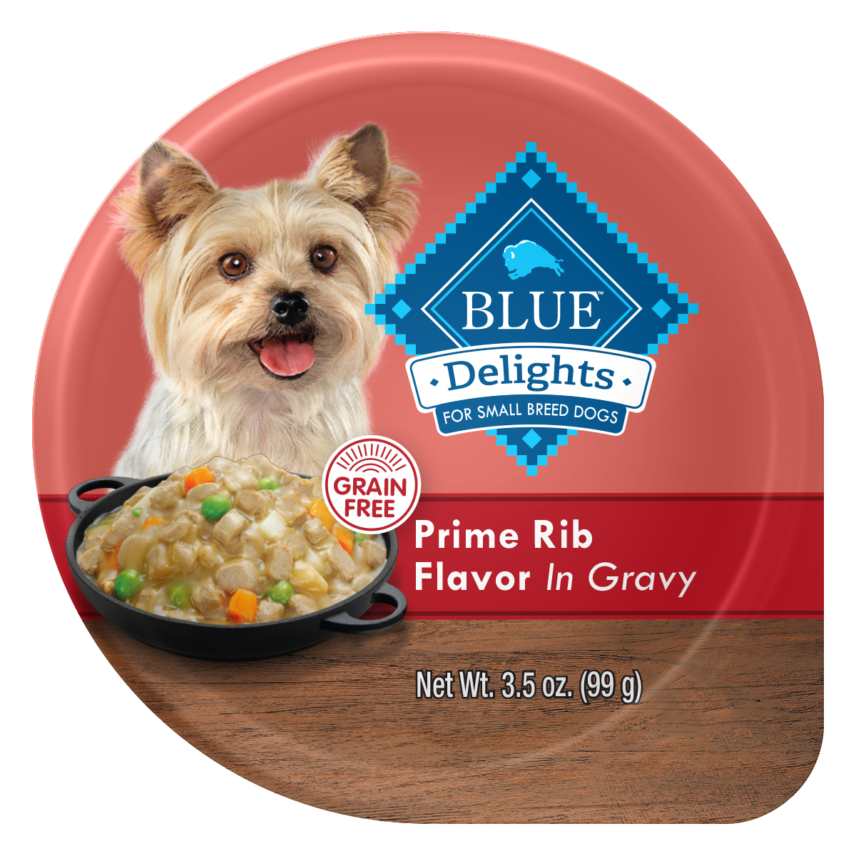 Blue Buffalo Delights Prime Rib Small Breed 3.5 Oz