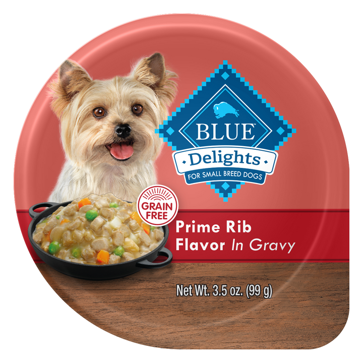 Blue Buffalo Delights Prime Rib Small Breed 3.5 Oz