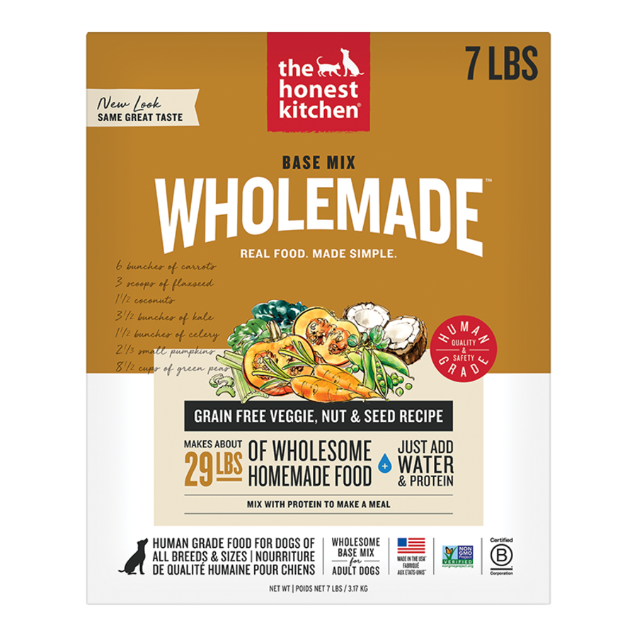 Honest Kitchen Dog Dehydrated Base Mix GF Veg Nut Seed 7lb