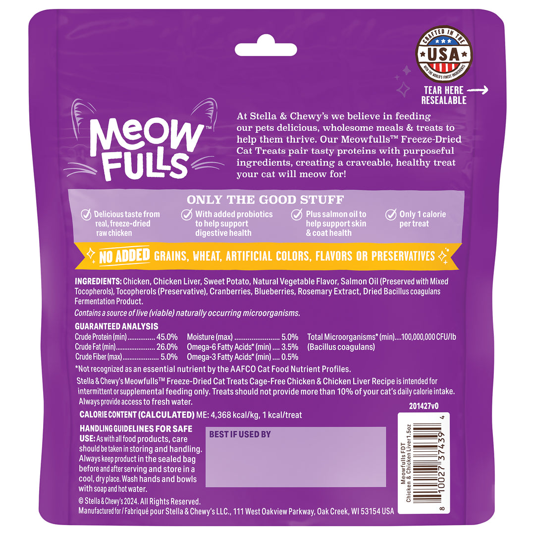 Meowfulls Chicken &amp; Chicken Liver - 1.5oz