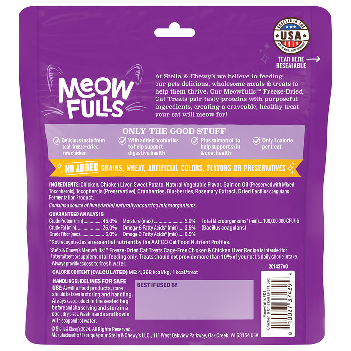Meowfulls Chicken &amp; Chicken Liver - 1.5oz