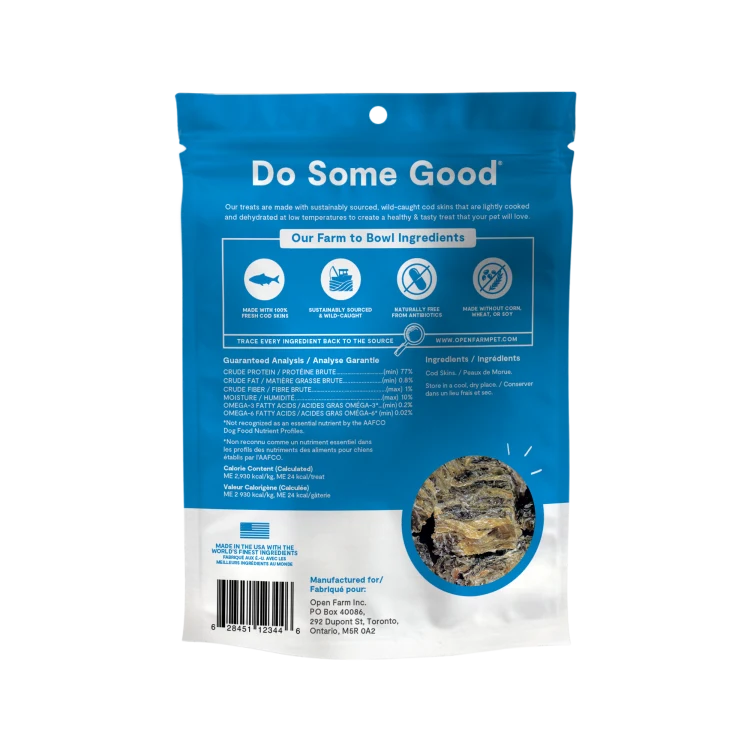 Open Farm Dehydrated Cod Skin Treats