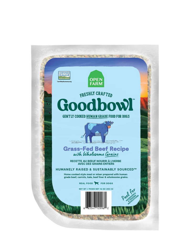 Open Farm Dog Frozen Gently Cooked Goodbowl Beef Grain 16 oz