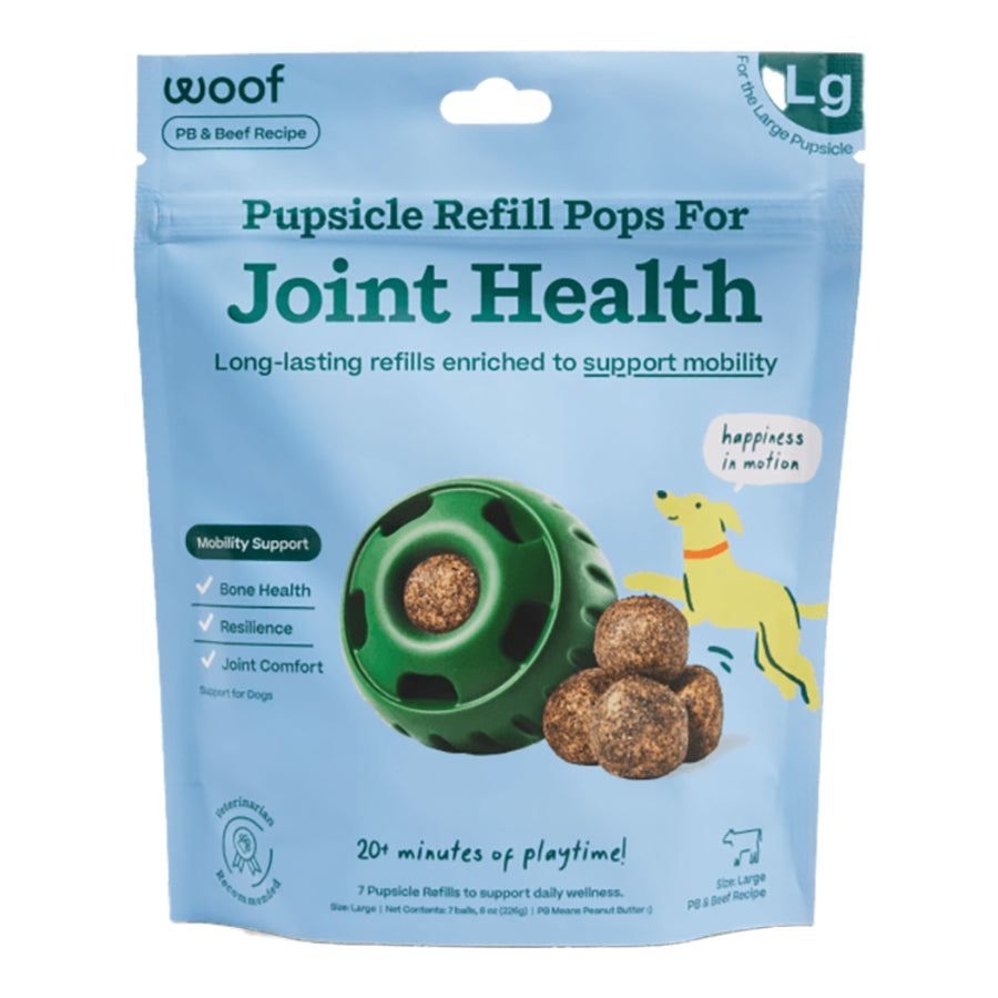 Woof Dog Treat Joint Health Wellness Pops Large 8 oz