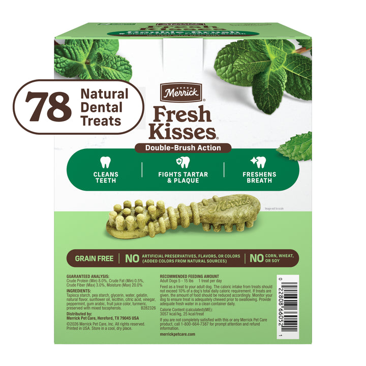 Merrick Fresh Kisses  Infused with Mint Breath 24 Oz back