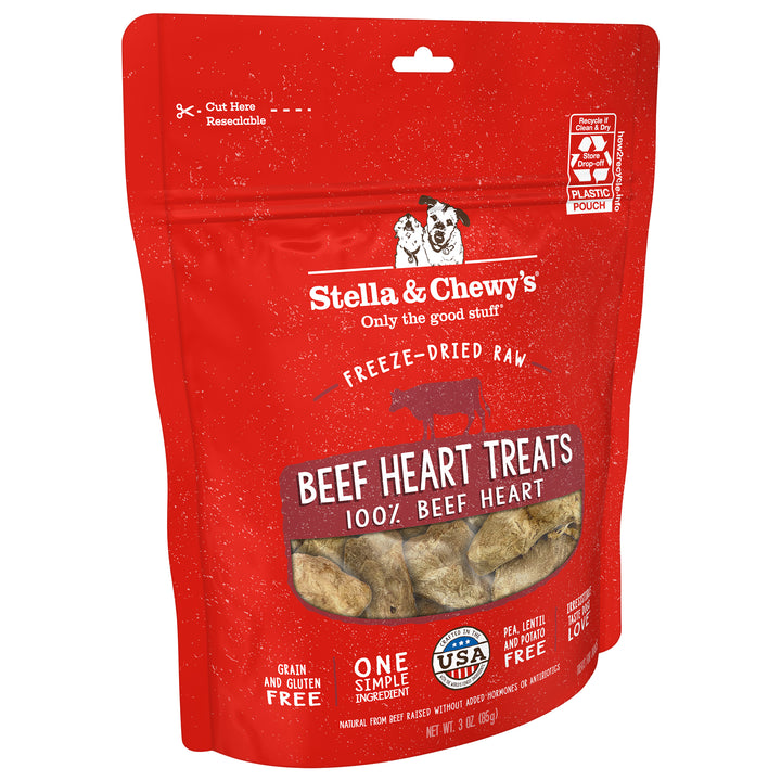 Single Ingredient Treats Beef Heart - 3 oz