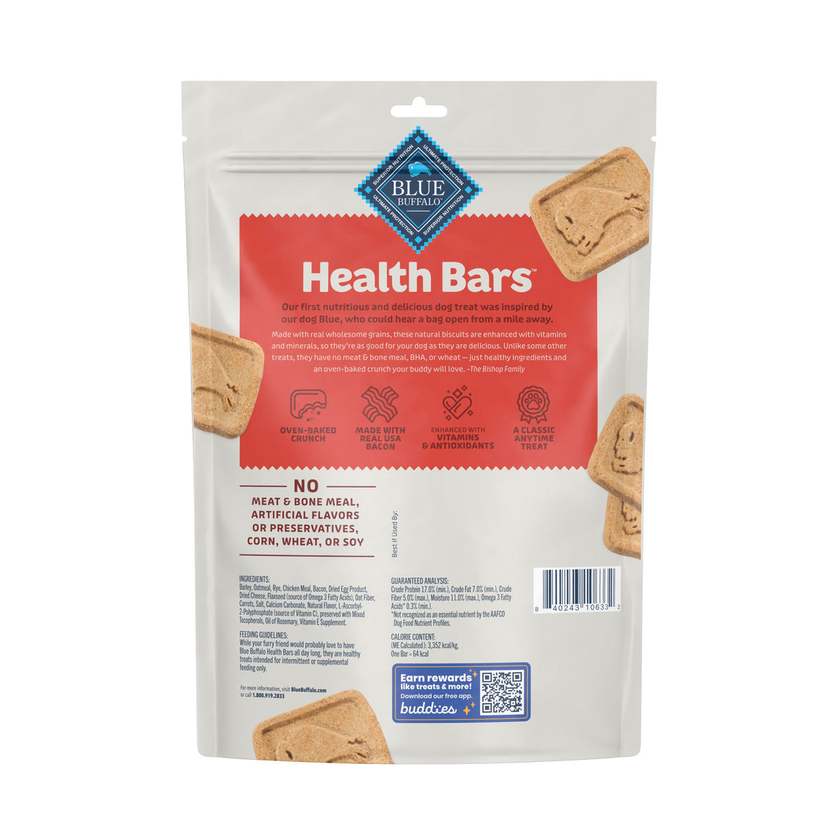 Blue Buffalo Health Bars Bacon Egg N Cheese Treats