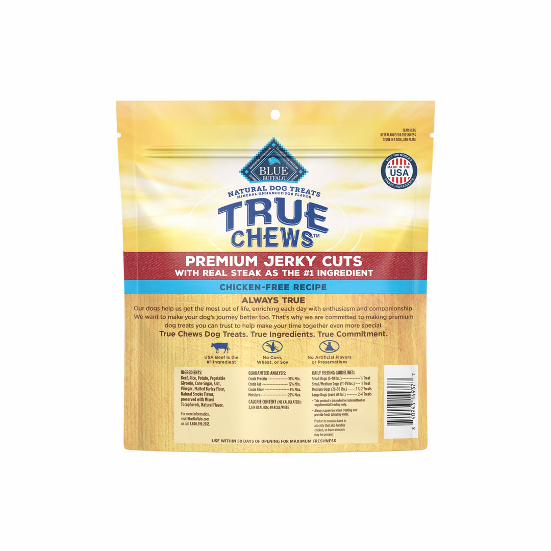 Blue Truechew Jerky Steak Dog 20oz