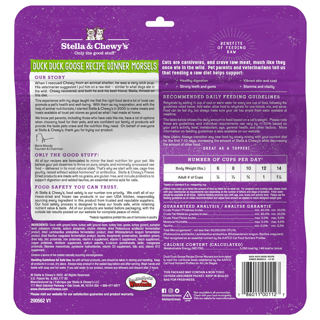 Freeze-Dried Duck Duck Goose Morsels - 3.5 oz