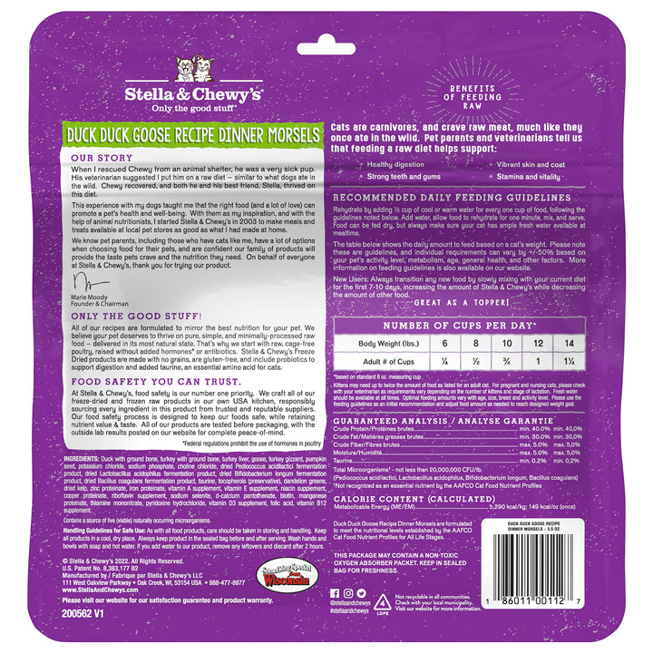 Freeze-Dried Duck Duck Goose Morsels - 3.5 oz