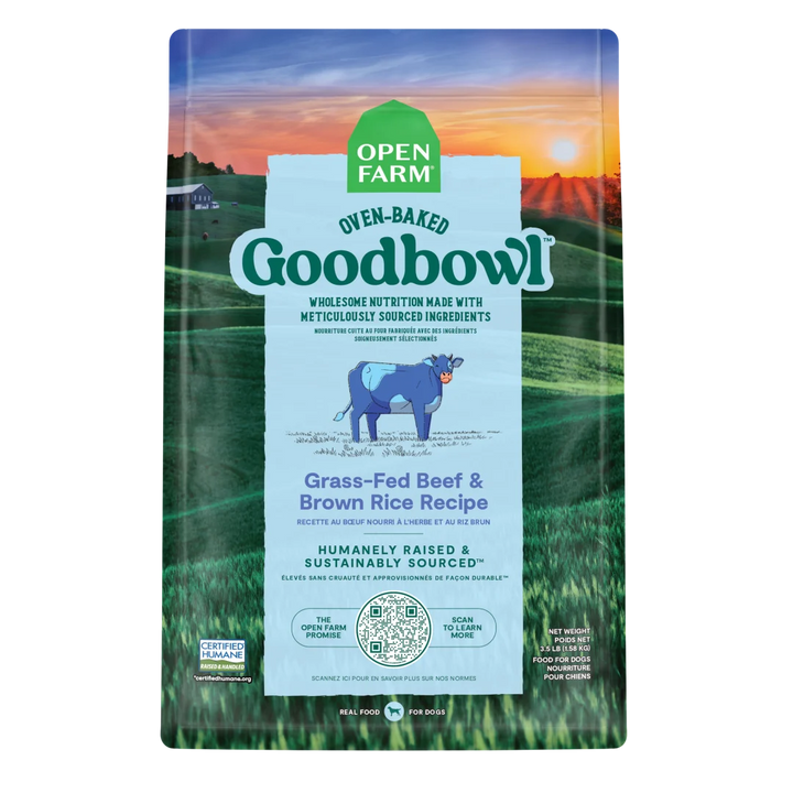 Open Farm Dog Food Goodbowl Beef Brown Rice 22LB