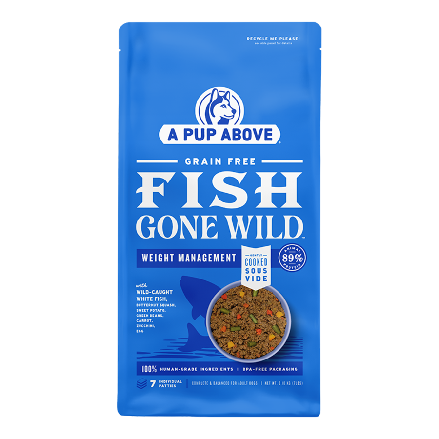A Pup Above Dog Frozen Gently Cooked Fish Gone Wild 7LB