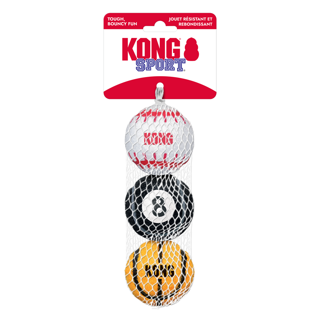 3 Pack Medium Assorted KONG Sports Balls