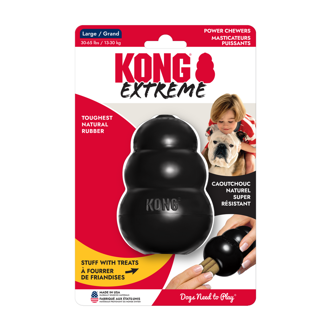 Black Xtreme Kong Power Chewers Toy L - 4.25
