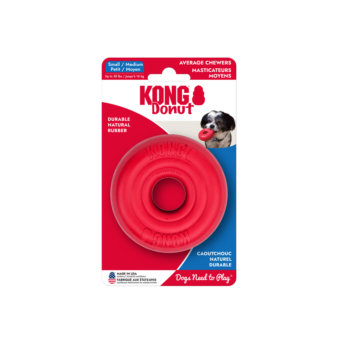 Kong Donut Dog Toy Red Small  Medium