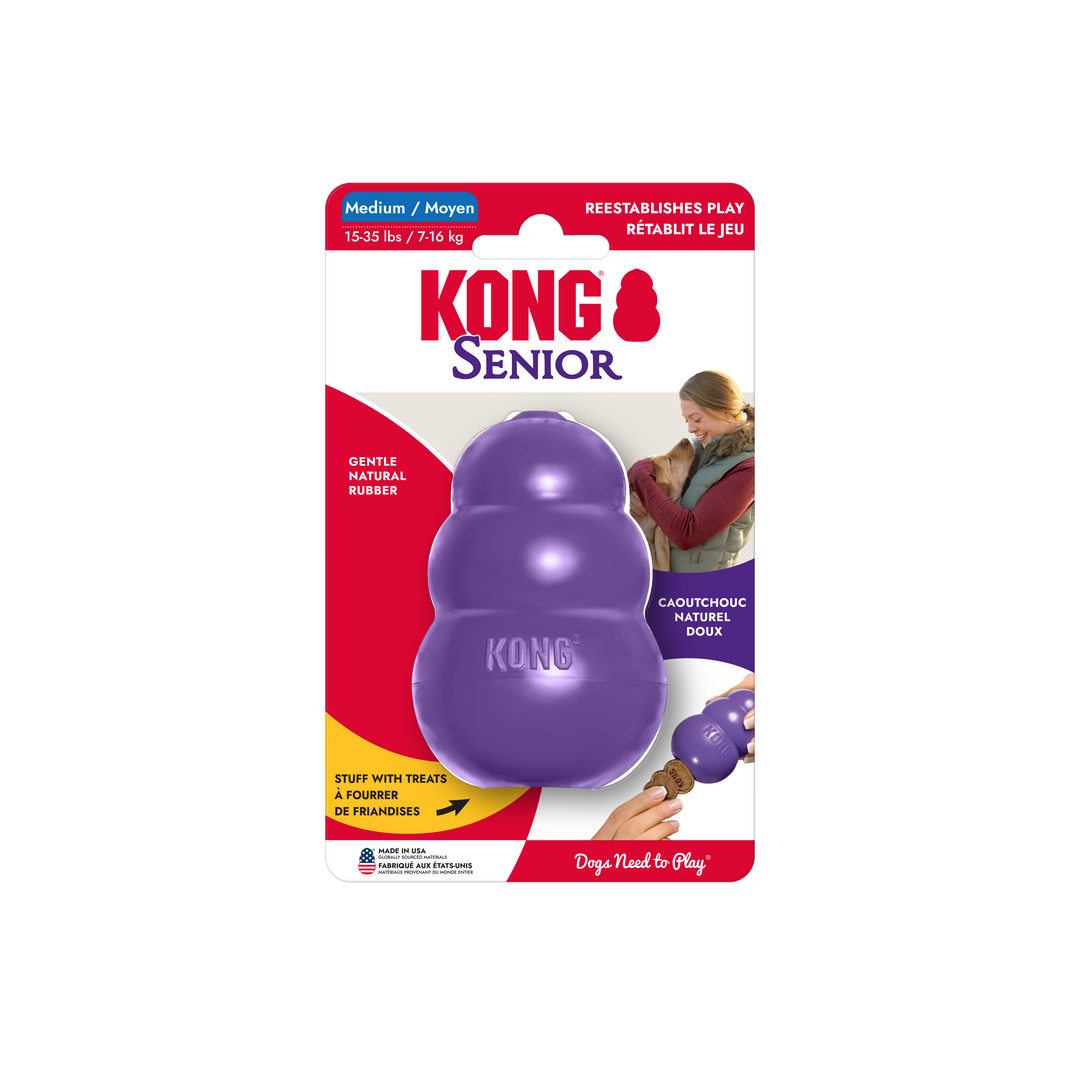 Kong Senior Purple Dog Toy Medium
