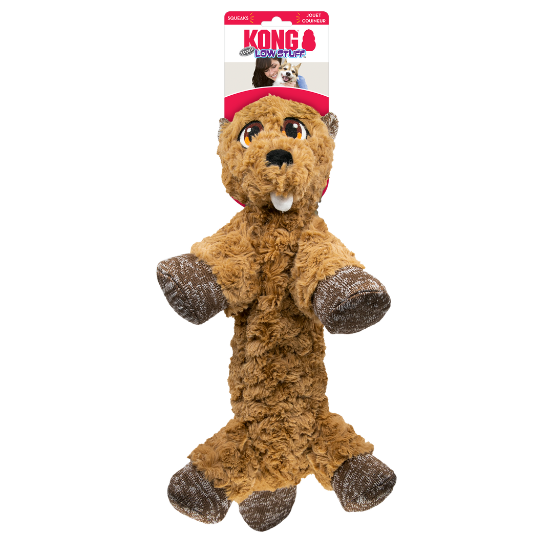 Kong Low Stuff Flopzie Beaver Medium