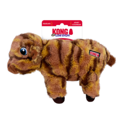 Kong Low Stuff Stripes Cow Plush Dog Toy Medium