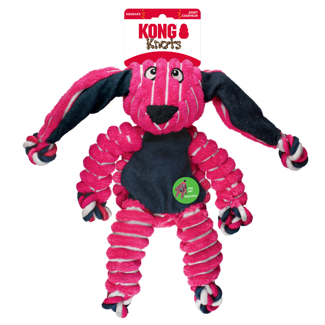KONG Floppy Knots Medium Large Bunny Dog Toy