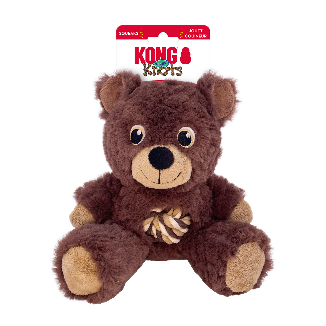 Kong Knots Teddy Assorted Medium Dog Toy