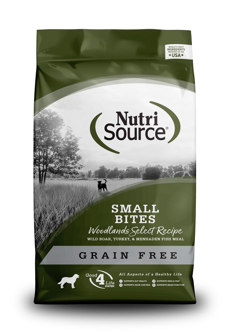 NutriSource GF Woodland Select Small Bites 12LB