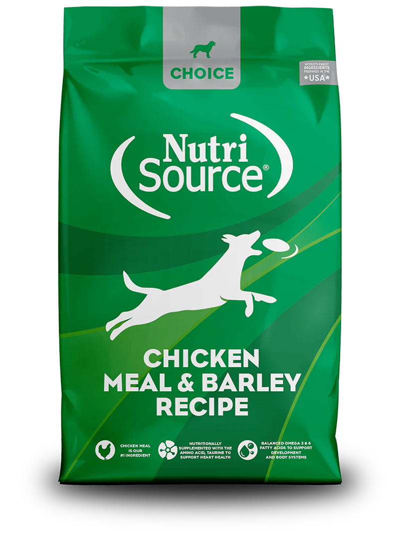 NutriSource Choice Chicken Meal and Barley Dry Dog Food 5 lbs