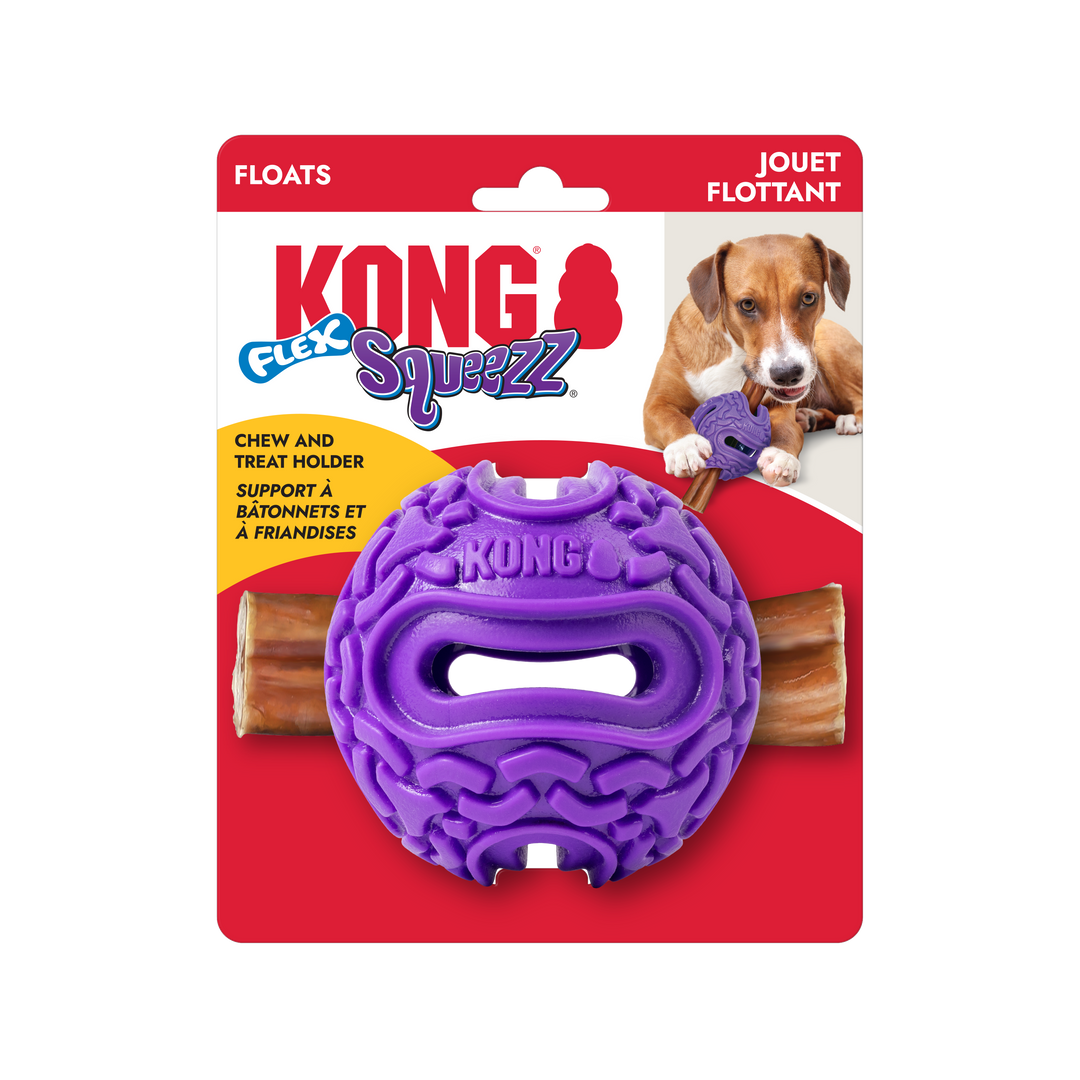 Kong Squeezz Flex Ball Dog Toy Medium Large