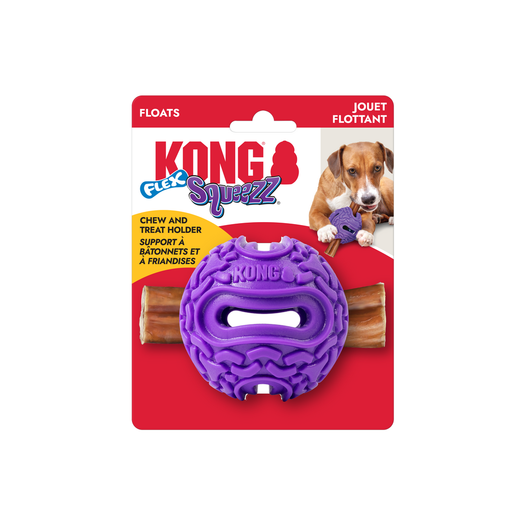 Kong Squeezz Flex Ball Dog Toy Small  Medium