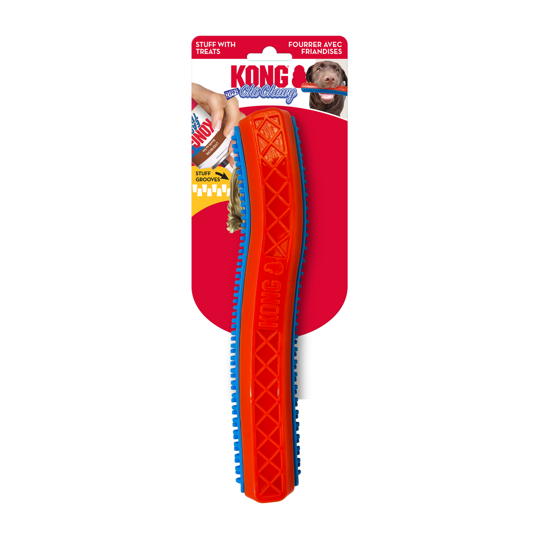 KONG ChiChewy Zippz Dog Toy Stick Large