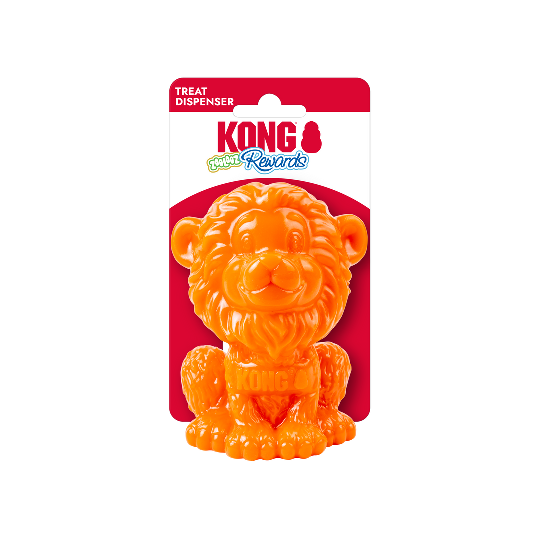 Kong Rewards Zoolooz Lion Dog Toy Medium