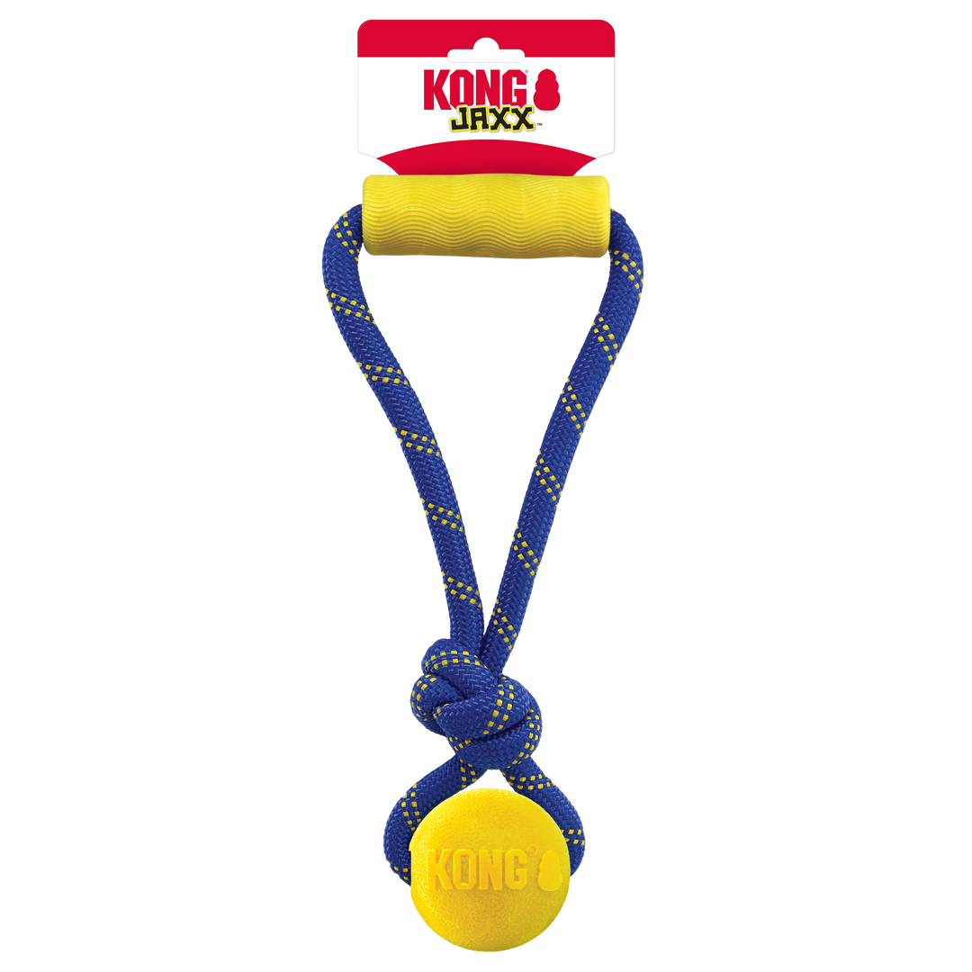 Kong Jaxx Brights Tug w/Ball Assorted Md