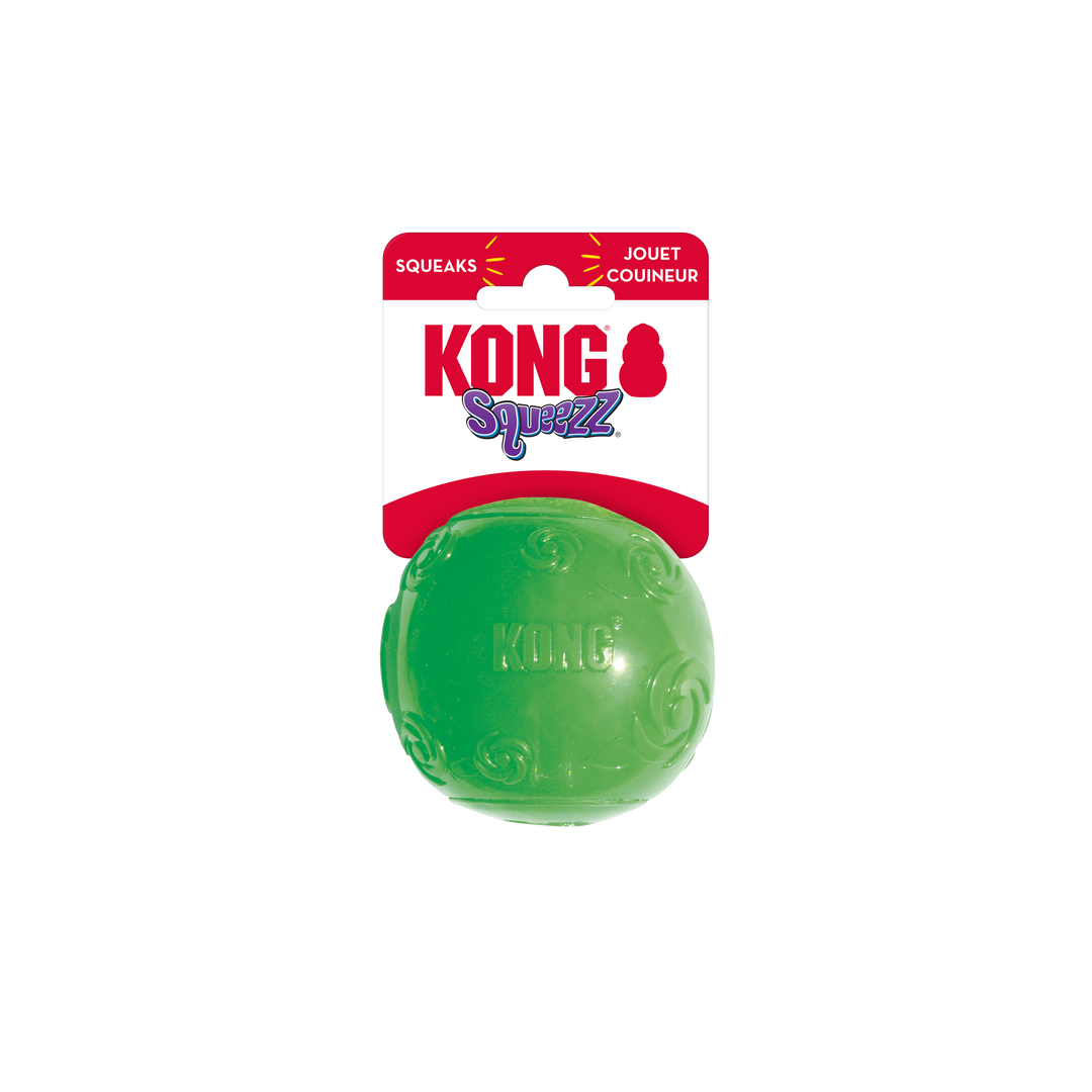Large Kong Squeezz Round Fetch Ball Dog Toy