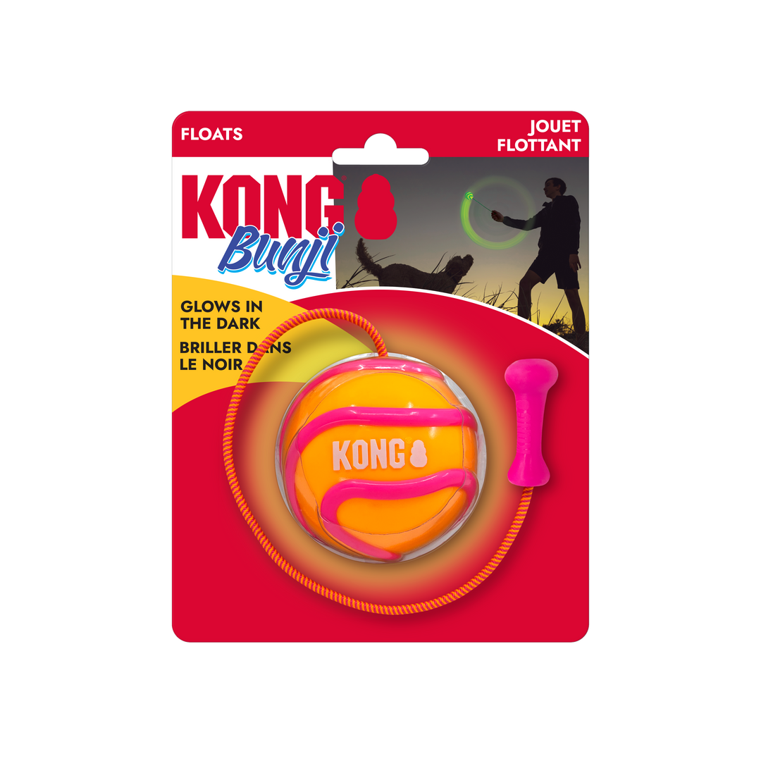Kong Bunji HighViz Ball Assorted Dog Toy Medium