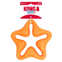 KONG Squeakz Star Dog Toy Orange Large