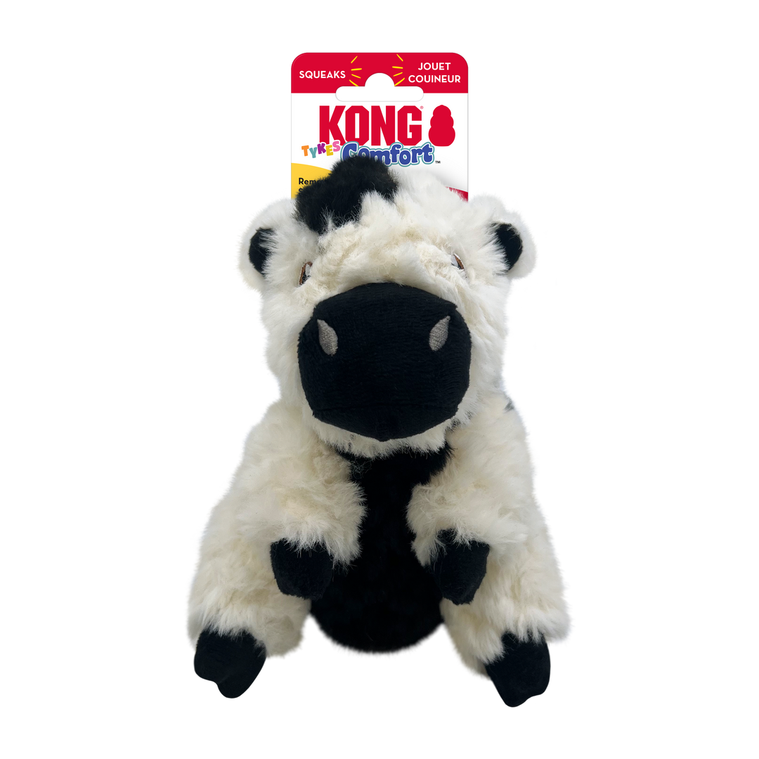KONG Comfort Tykes Cow Dog Toy Small