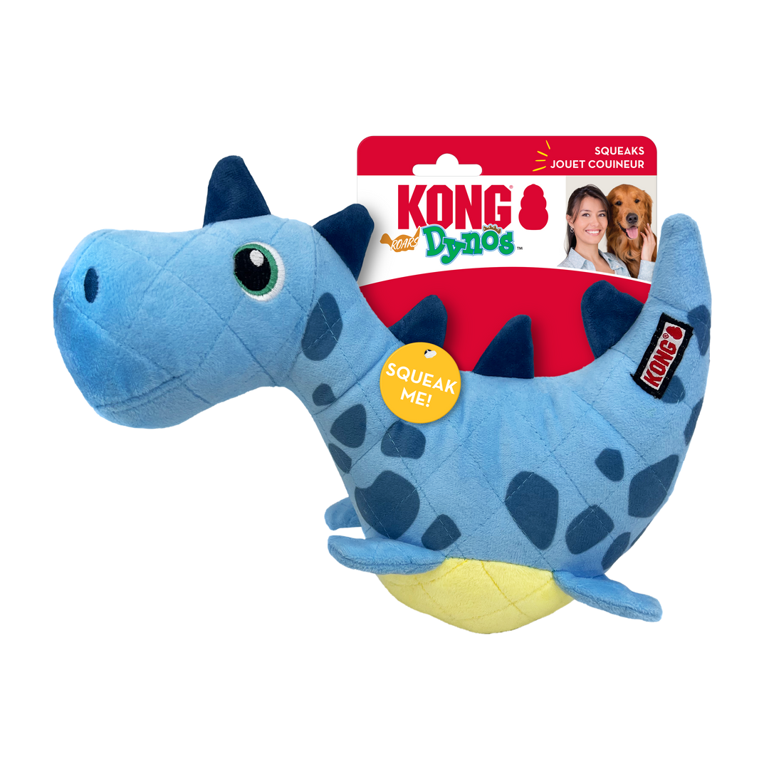 Kong Dynos Roars Blue Medium  Large Dog Toy